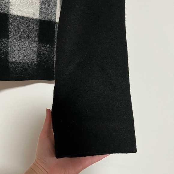 Pendleton Wool Blend Black/White Buffalo Plaid Blazer Suit Jacket Large Petite - Picture 4 of 9